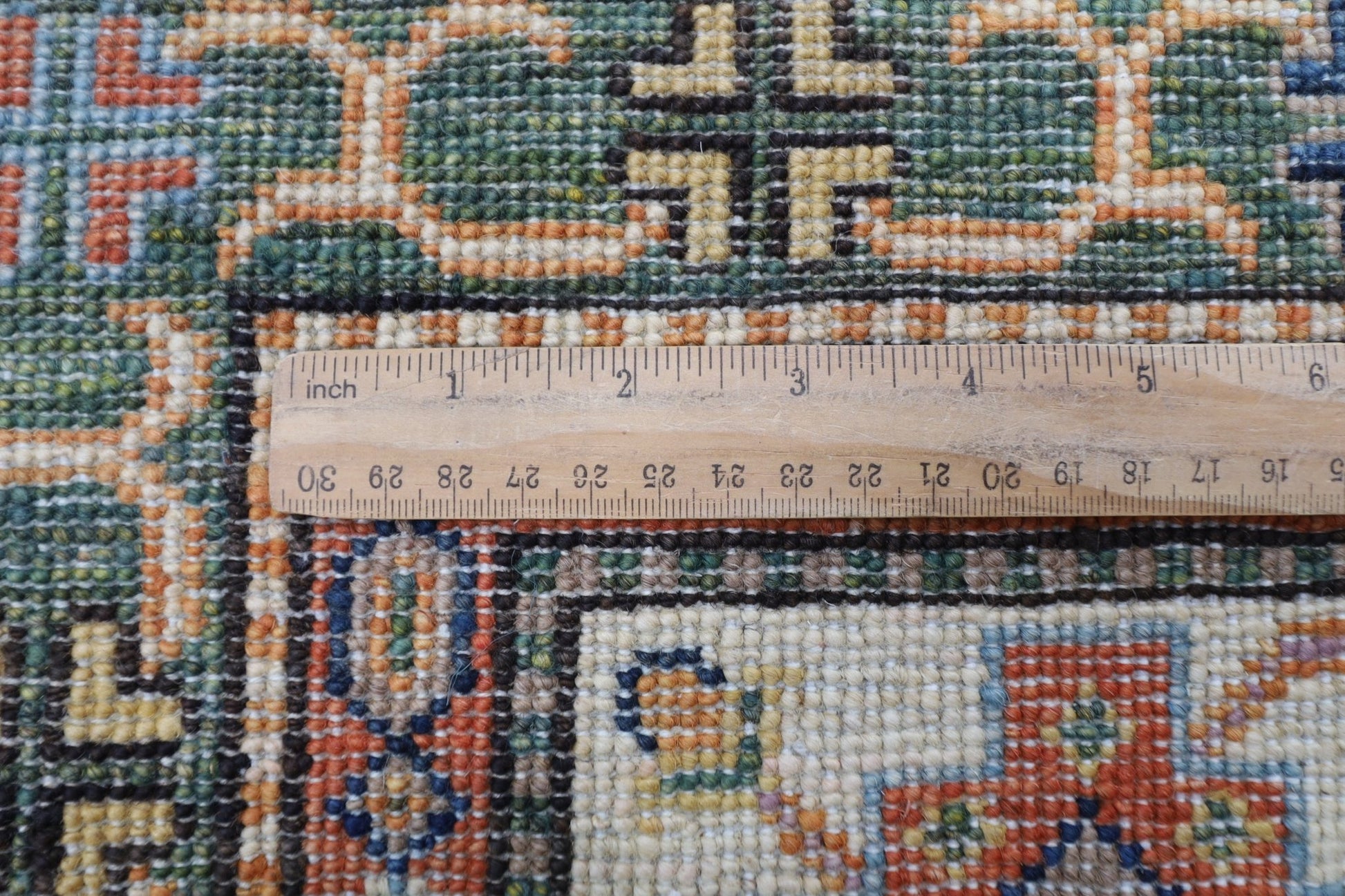 203 x 307 cm | kazak Pink Area Rug Afghan Hand Knotted veg Dye Wool carpet - ART WOOL CARPET