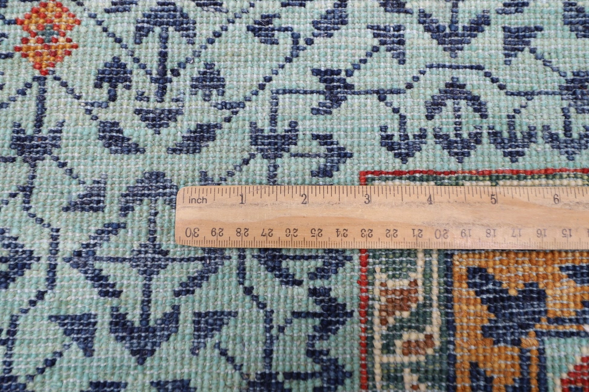 207 x 300 cm | Mamluk Area Rug Afghan Hand Knotted veg Dye Wool carpet - ART WOOL CARPET
