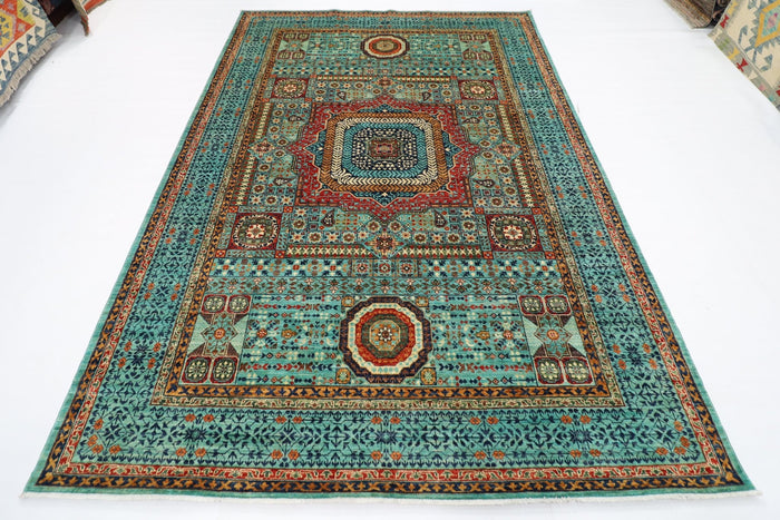 207 x 300 cm | Mamluk Area Rug Afghan Hand Knotted veg Dye Wool carpet