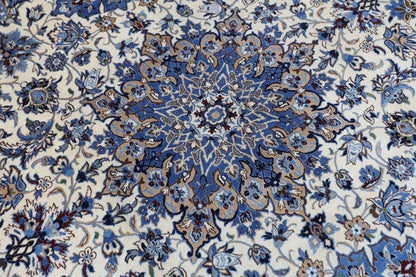 223 x 350 cm | Vintage 1990s Oriental Beige Area Rug Afghan Hand Knotted Wool carpet - ART WOOL CARPET