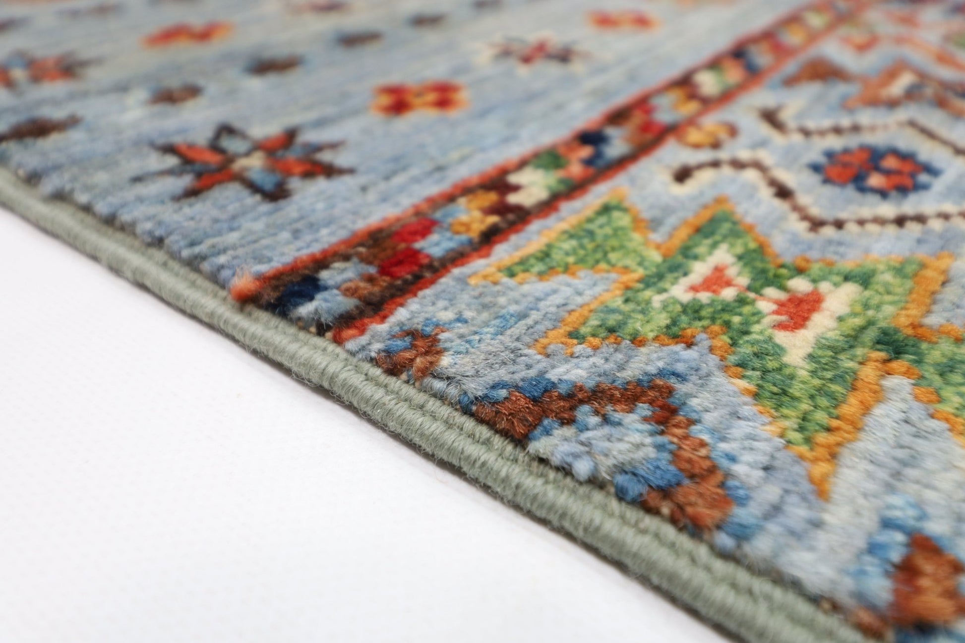 250 x 345 cm | Traditional Gray Area Rug Afghan Hand Knotted veg Dye Wool carpet - ART WOOL CARPET