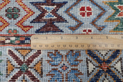 250 x 345 cm | Traditional Gray Area Rug Afghan Hand Knotted veg Dye Wool carpet - ART WOOL CARPET