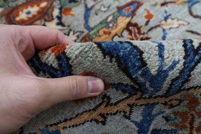 269 x 361 cm | Bidjar Gray Area Rug Afghan Hand Knotted veg Dye Wool carpet - ART WOOL CARPET