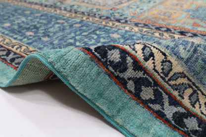 271 x 370 cm | Traditional Mamluk Area Rug Afghan Hand Knotted veg Dye Wool carpet - ART WOOL CARPET