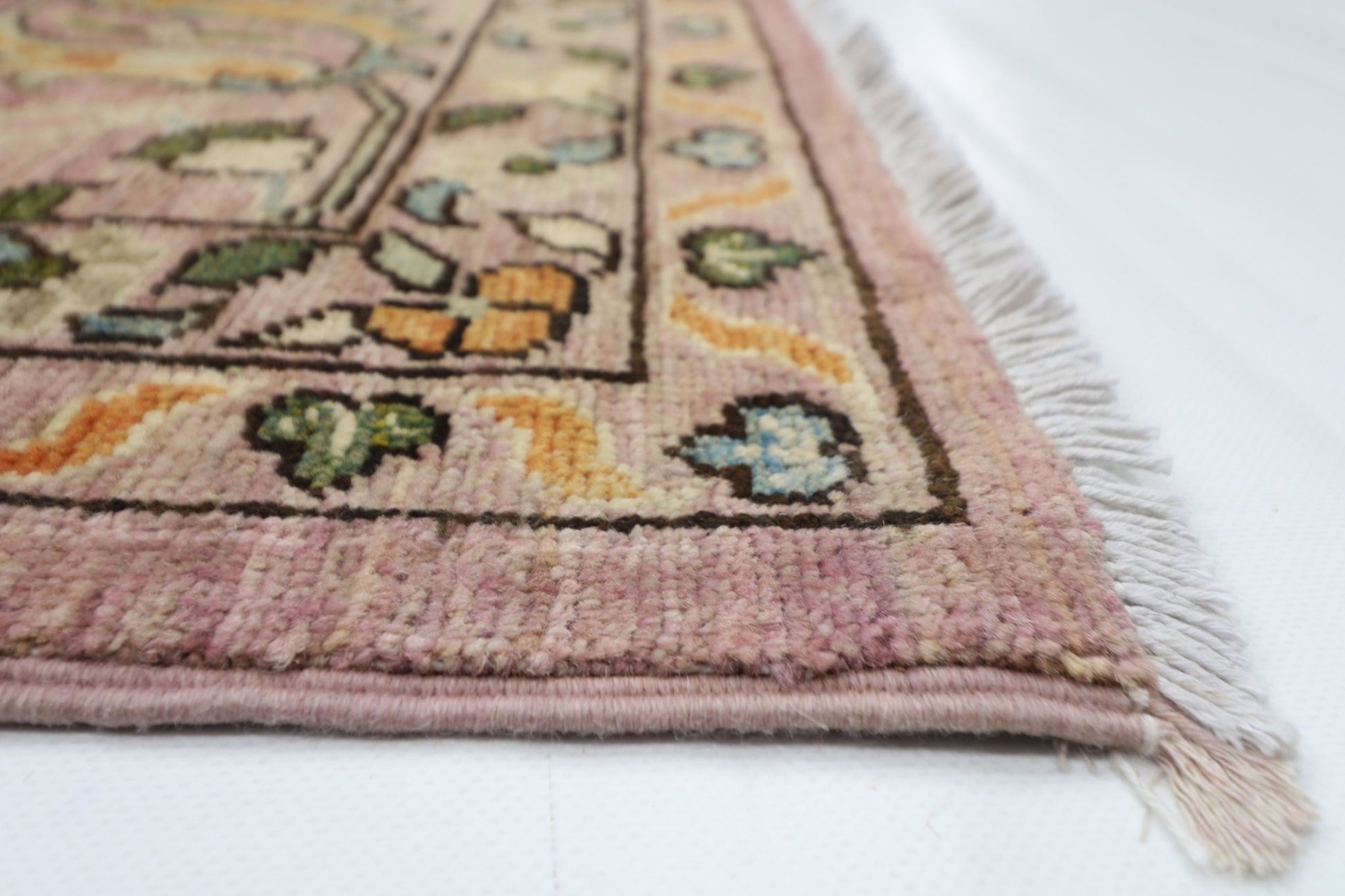 274 x 362 cm | Bidjar Pink Oriental Area Rug Afghan Hand Knotted Veg Dye Wool carpet - ART WOOL CARPET