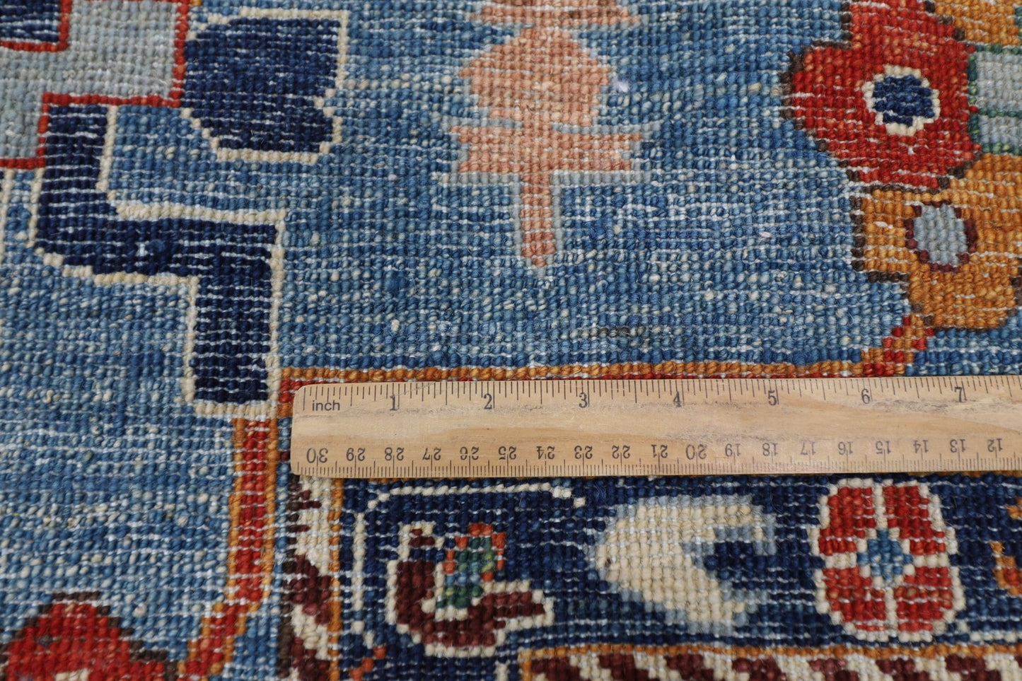 279 x 357 cm | Tribal Gray Area Rug Afghan Hand Knotted veg Dye Wool carpet - ART WOOL CARPET