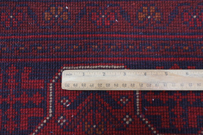 299 x 400 cm | large Bokhara Red Oriental Area Rug Afghan Hand Knotted Wool carpet - ART WOOL CARPET