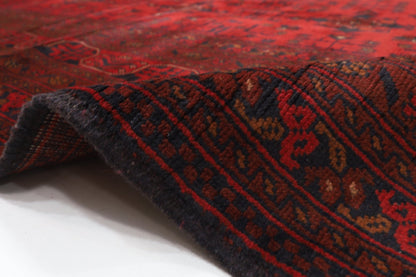 299 x 400 cm | large Bokhara Red Oriental Area Rug Afghan Hand Knotted Wool carpet - ART WOOL CARPET