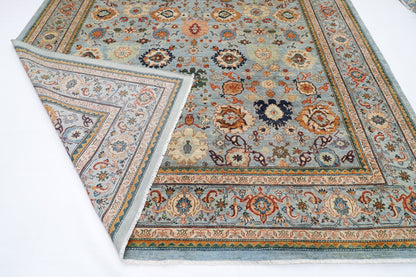 304 x 418 cm | Oriental Bidjar Blue Area Rug Afghan Hand Knotted Veg Dye Wool carpet - ART WOOL CARPET