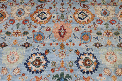 304 x 418 cm | Oriental Bidjar Blue Area Rug Afghan Hand Knotted Veg Dye Wool carpet - ART WOOL CARPET