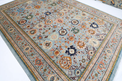 304 x 418 cm | Oriental Bidjar Blue Area Rug Afghan Hand Knotted Veg Dye Wool carpet - ART WOOL CARPET