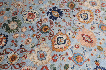 304 x 418 cm | Oriental Bidjar Blue Area Rug Afghan Hand Knotted Veg Dye Wool carpet - ART WOOL CARPET