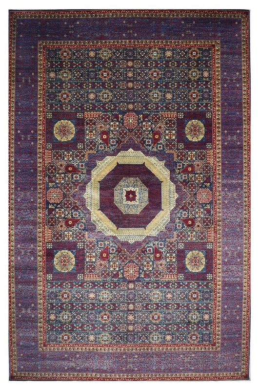 368 x 528 cm | Mamluk Afghan Tribal Hand Knotted Carpet