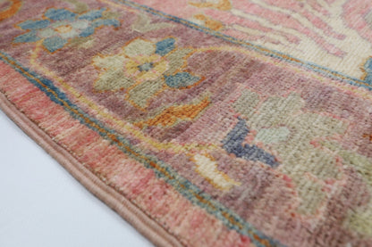 306 x 420 cm | Pink kawros Afghan Hand Knotted Wool carpet - ART WOOL CARPET