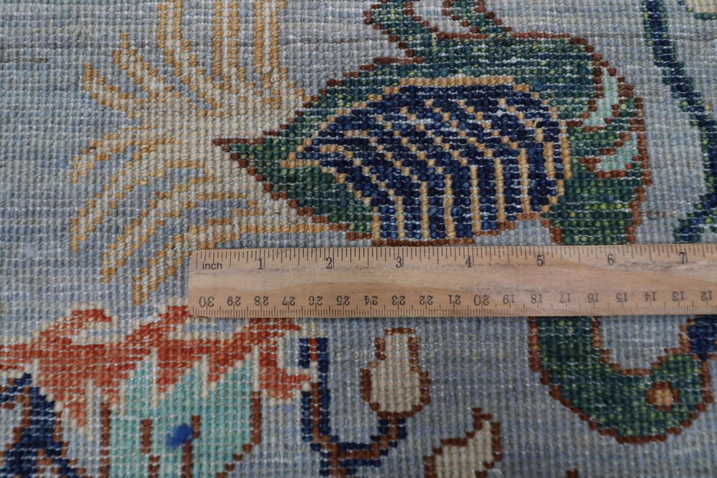 307 x 420 cm | Birds Gray Large Area Rug Afghan Hand Knotted veg Dye Wool carpet - ART WOOL CARPET