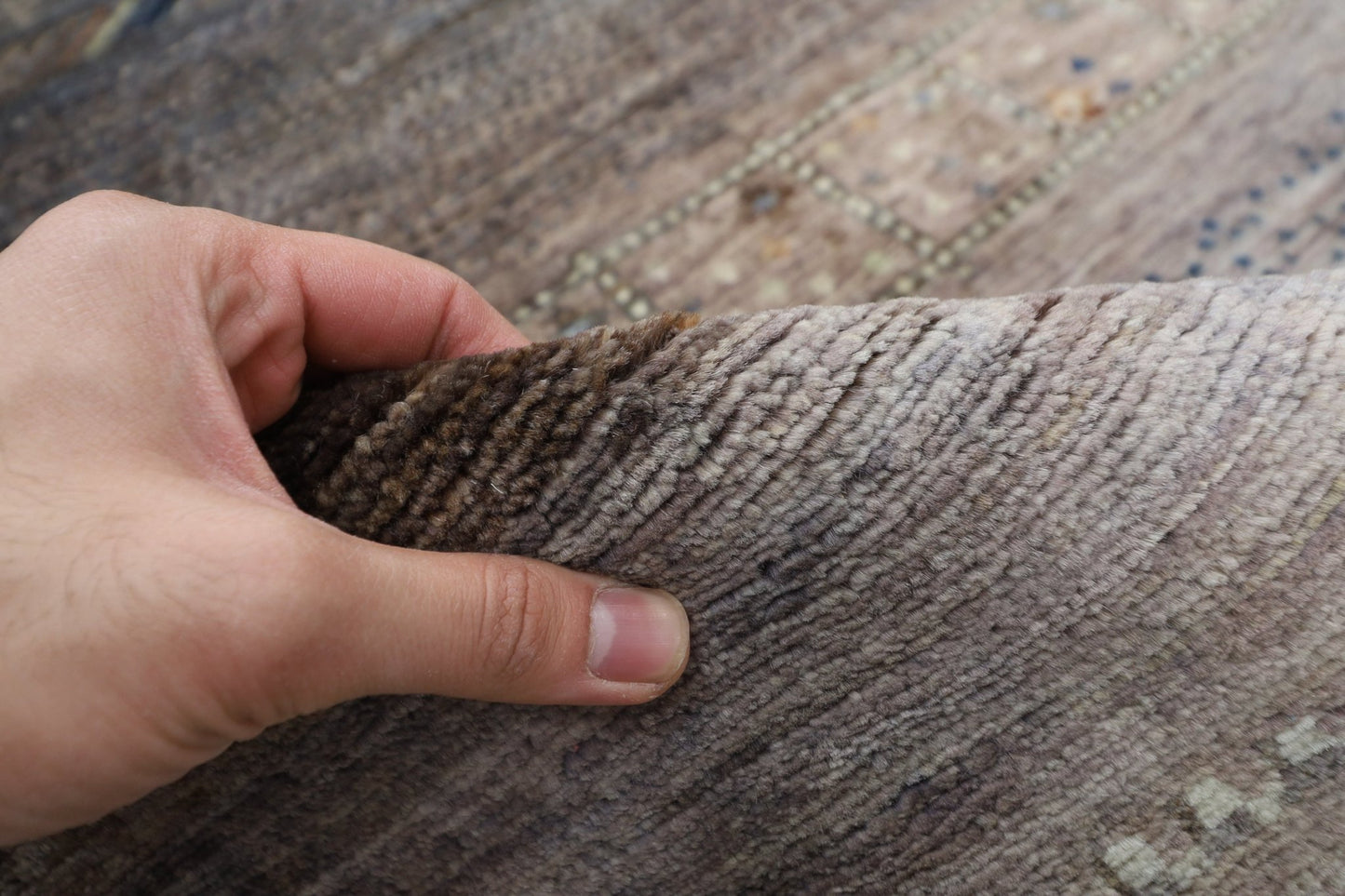 312 x 426 cm | Traditional Gabbeh Area Rug Afghan Hand Knotted veg Dye Wool carpet - ART WOOL CARPET