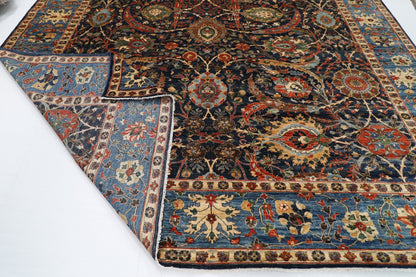 360 x 423 cm | Bidjar Blue Area Rug Afghan Hand Knotted veg Dye Wool carpet - ART WOOL CARPET