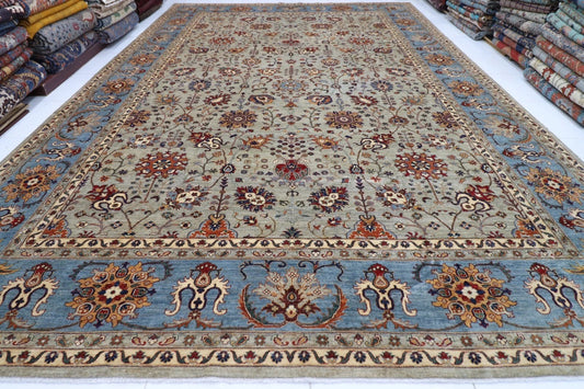 393 x 584 cm | Aryana Afghan Tribal Hand Knotted Carpet