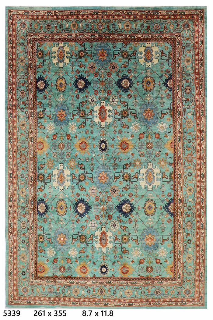 261 x 355 cm | Oriental Bidjar Area Rug Afghan Hand Knotted Veg Dye Wool carpet