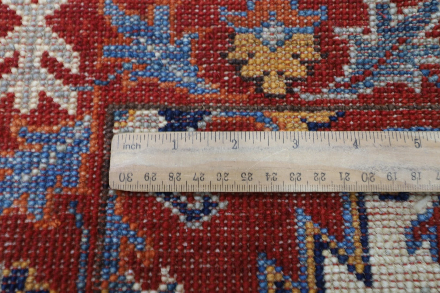 63 x 183 cm | Oriental Waziri Red Runner Rug Afghan Hand Knotted Veg Dye Wool carpet - ART WOOL CARPET