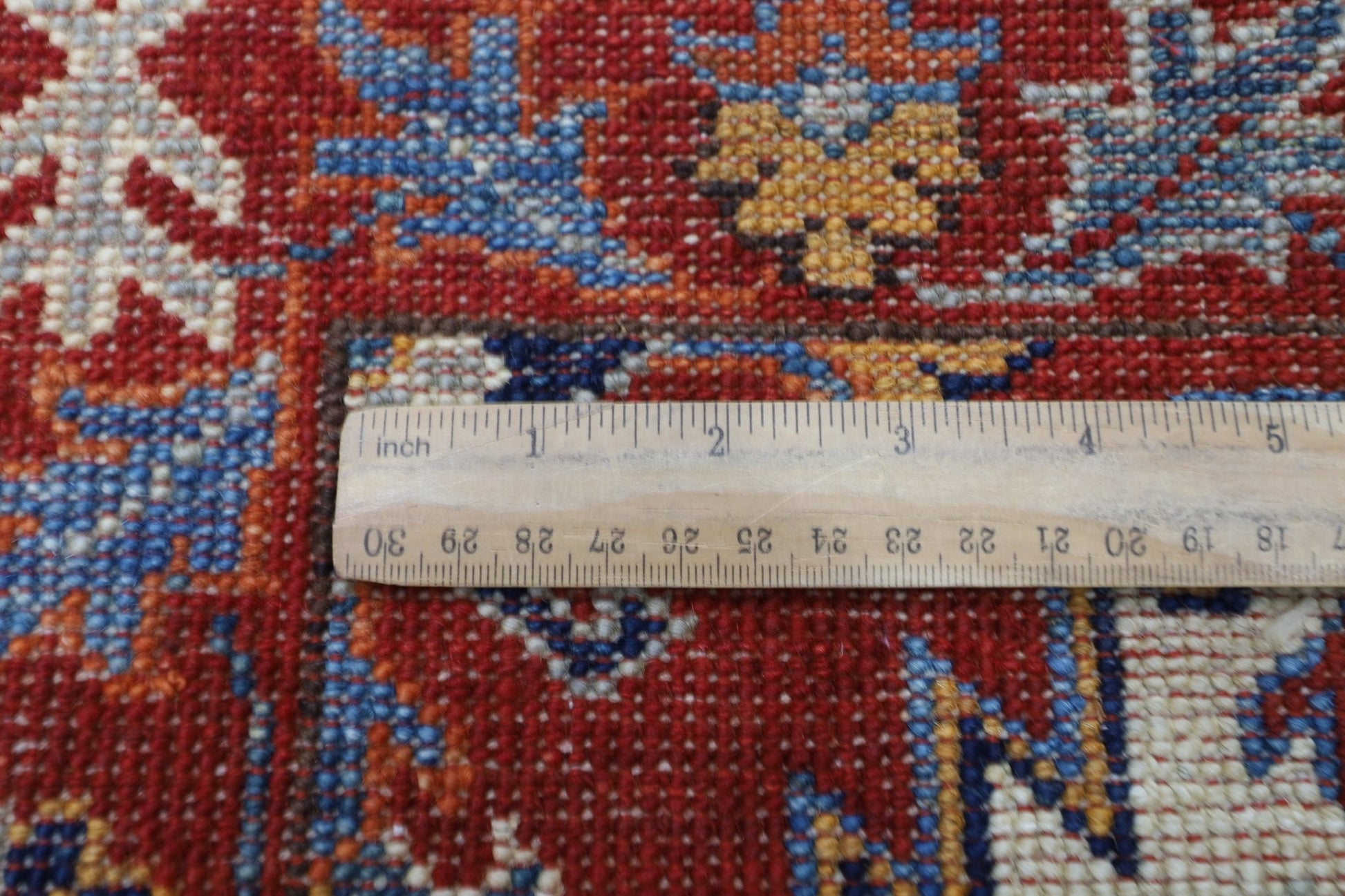 63 x 183 cm | Oriental Waziri Red Runner Rug Afghan Hand Knotted Veg Dye Wool carpet - ART WOOL CARPET