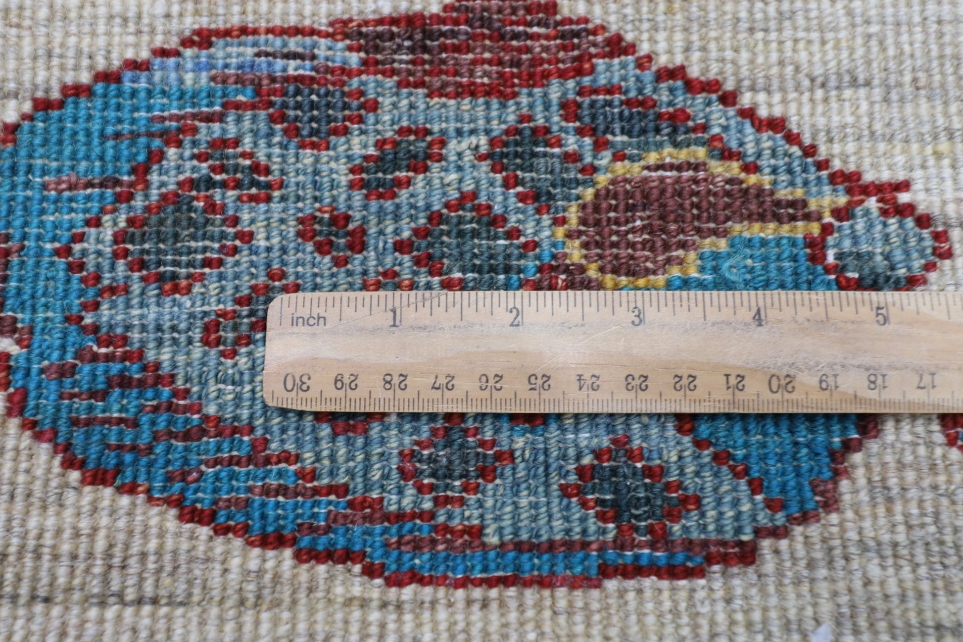 83 x 125 cm | Oriental Fish Accent Rug Afghan Hand Knotted Veg Dye Wool carpet - ART WOOL CARPET