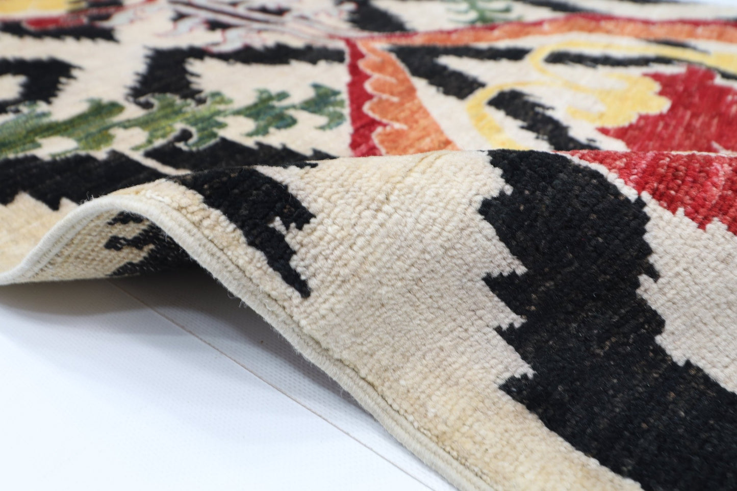 83 x 160 cm | Oriental Suzani Area Rug Afghan Hand Knotted Veg Dye Wool carpet - ART WOOL CARPET
