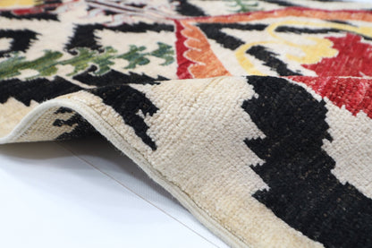83 x 160 cm | Oriental Suzani Area Rug Afghan Hand Knotted Veg Dye Wool carpet - ART WOOL CARPET