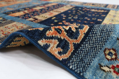 83 x 393 cm | Oriental Gabbeh Animal Runner Rug Afghan Hand Knotted Veg Dye Wool carpet - ART WOOL CARPET
