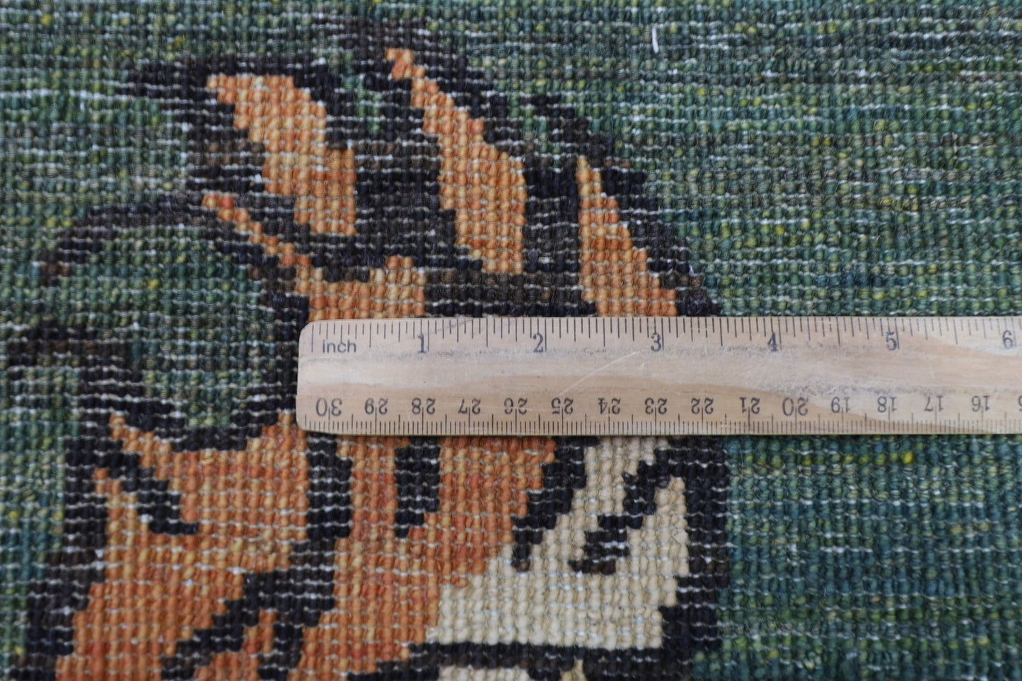 89 x 149 cm | Tiger Green Oriental Area Rug Afghan Hand Knotted Veg Dye Wool carpet - ART WOOL CARPET