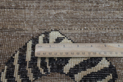 93 x 147 cm | Tiger Brown Oriental Area Rug Afghan Hand Knotted Veg Dye Wool carpet - ART WOOL CARPET