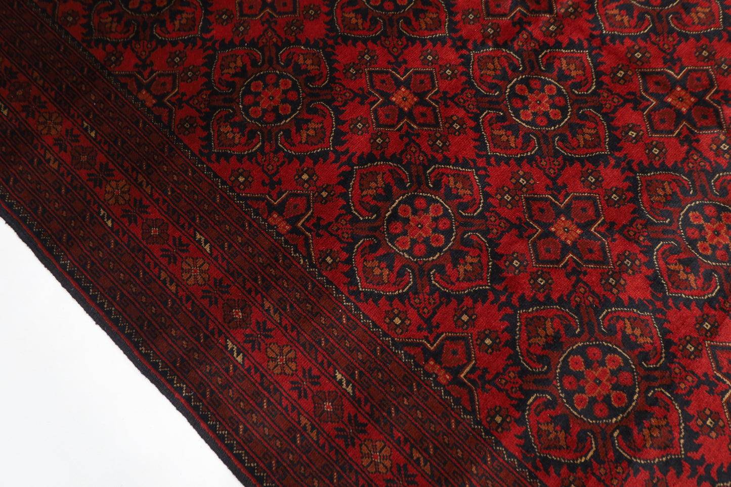 200 x 299 cm | Khal Mohammadi Afghan Tribal Hand Knotted Wool Carpet