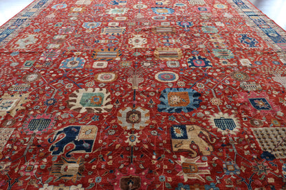493 x 782 cm | 16'3 x 25'9 Ft Large Afghan Carpet