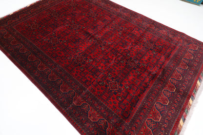 208 x 307 cm | Khamiyab Afghan Tribal Hand Knotted Wool Carpet