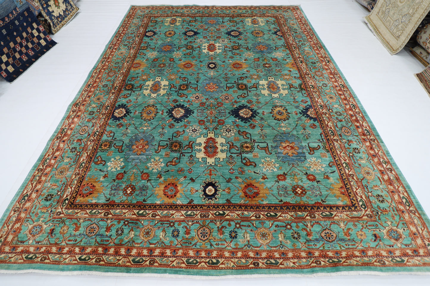 261 x 355 cm | Oriental Bidjar Area Rug Afghan Hand Knotted Veg Dye Wool carpet