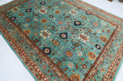 261 x 355 cm | Oriental Bidjar Area Rug Afghan Hand Knotted Veg Dye Wool carpet