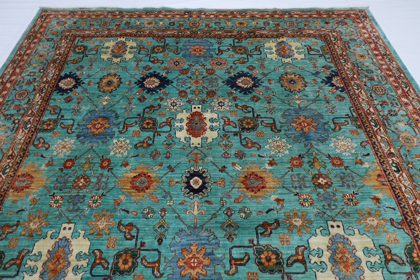 261 x 355 cm | Oriental Bidjar Area Rug Afghan Hand Knotted Veg Dye Wool carpet
