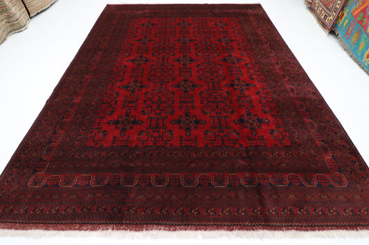 254 x 344 cm | Khal Mohammadi Afghan Tribal Hand Knotted Wool Carpet