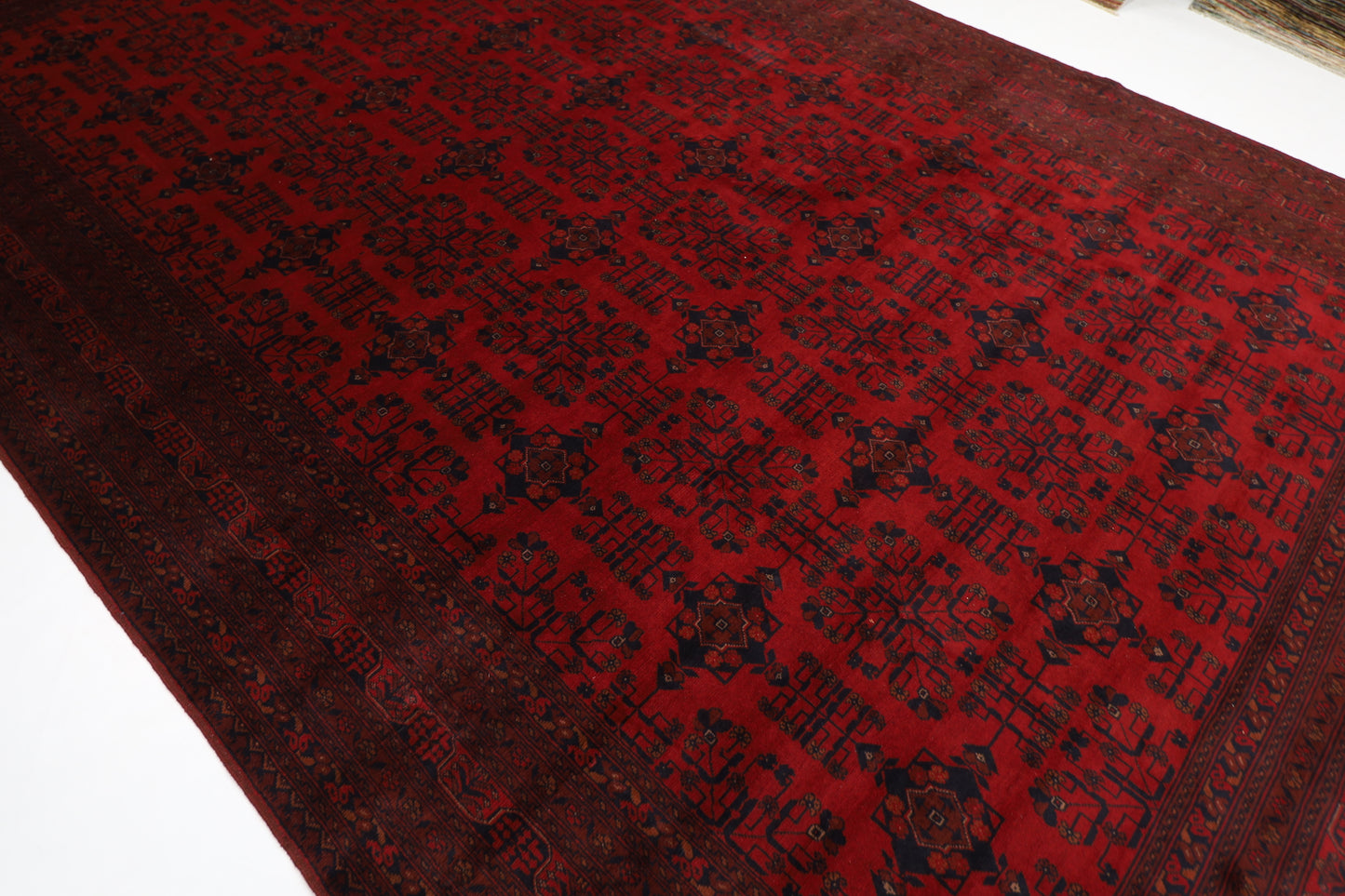 298 x 489 cm | Oriental Large Bokhara Area Rug Afghan Hand Knotted Wool carpet