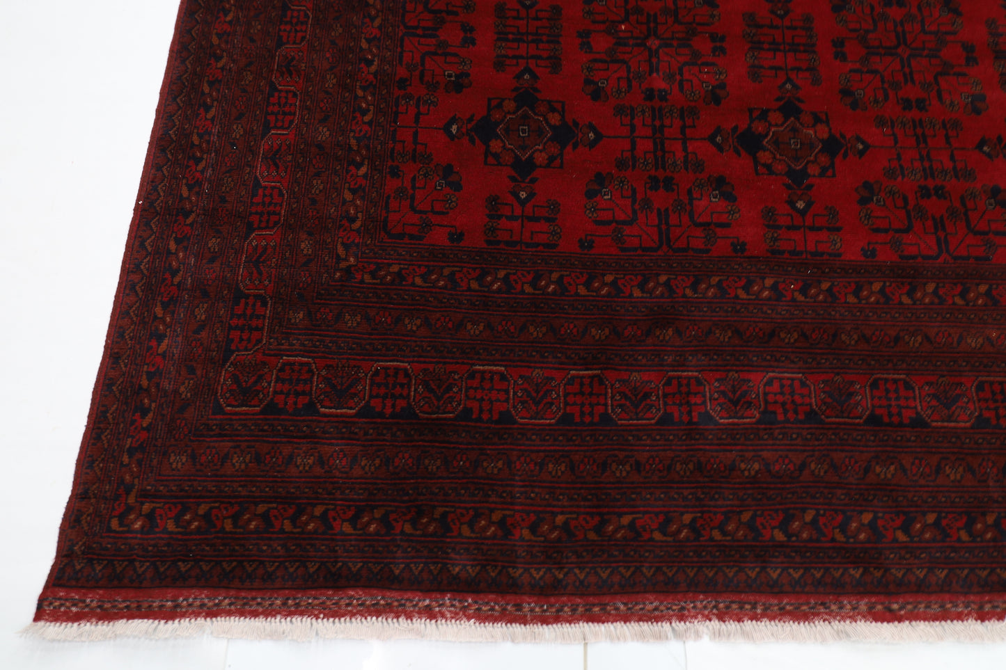 298 x 489 cm | Oriental Large Bokhara Area Rug Afghan Hand Knotted Wool carpet
