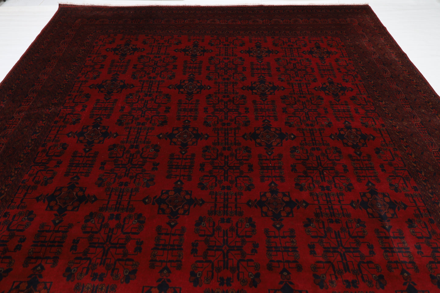 298 x 489 cm | Oriental Large Bokhara Area Rug Afghan Hand Knotted Wool carpet