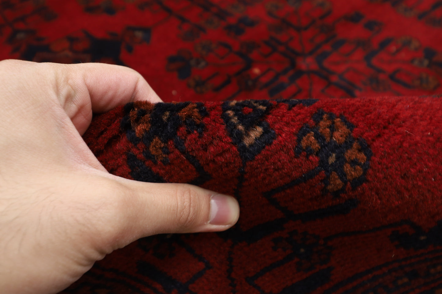 298 x 489 cm | Oriental Large Bokhara Area Rug Afghan Hand Knotted Wool carpet