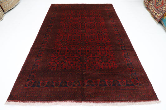 203 x 301 cm | Khal Mohammadi Afghan Tribal Hand Knotted Wool Carpet