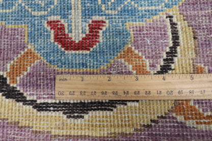 271 x 360 cm | Purple Kawros Area Rug Afghan Hand Knotted Veg Dye Wool carpet