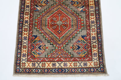 83 x 133 cm | Kazak Afghan Tribal Hand Knotted Carpet