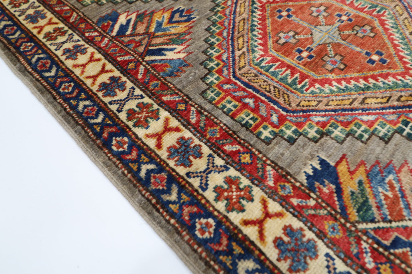 83 x 133 cm | Kazak Afghan Tribal Hand Knotted Carpet