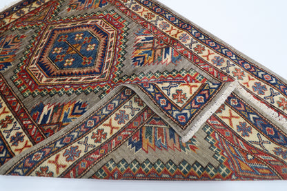 83 x 133 cm | Kazak Afghan Tribal Hand Knotted Carpet