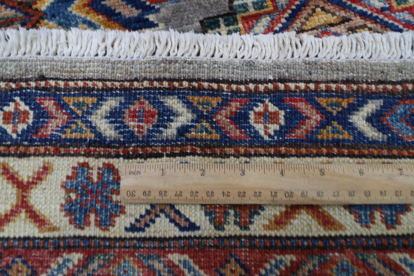 83 x 133 cm | Kazak Afghan Tribal Hand Knotted Carpet
