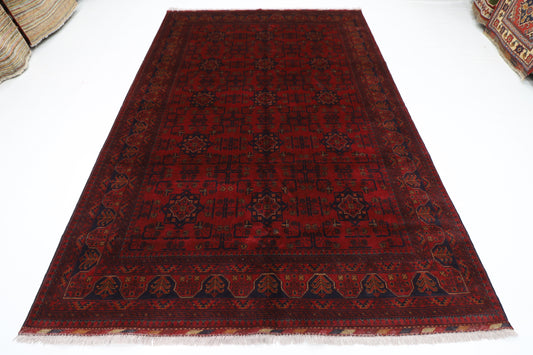 208 x 304 cm | Khal Mohammadi Afghan Tribal Hand Knotted Wool Carpet