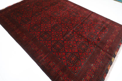 203 x 303 cm | Khal Mohammadi Afghan Tribal Hand Knotted Wool Carpet